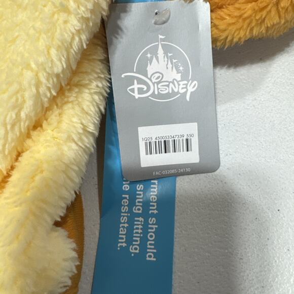 Disney Tigger Fleece Pajama Top Winnie the Pooh Kids 7/8 Snug Fit Orange - Picture 4 of 9